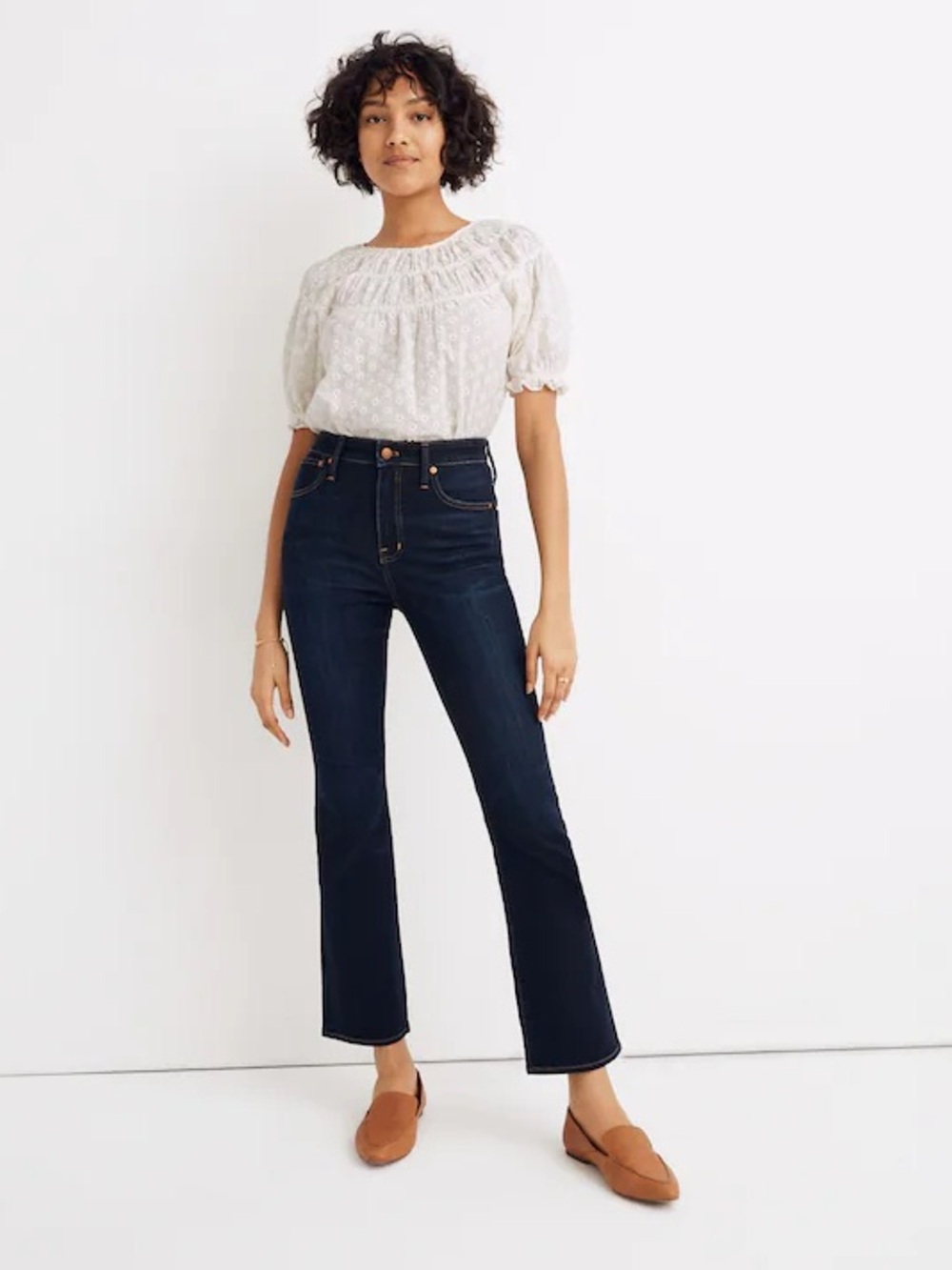 Madewell Curvy Cali Demi-Boot Jeans in Larkspur Wash: TENCEL Denim 28